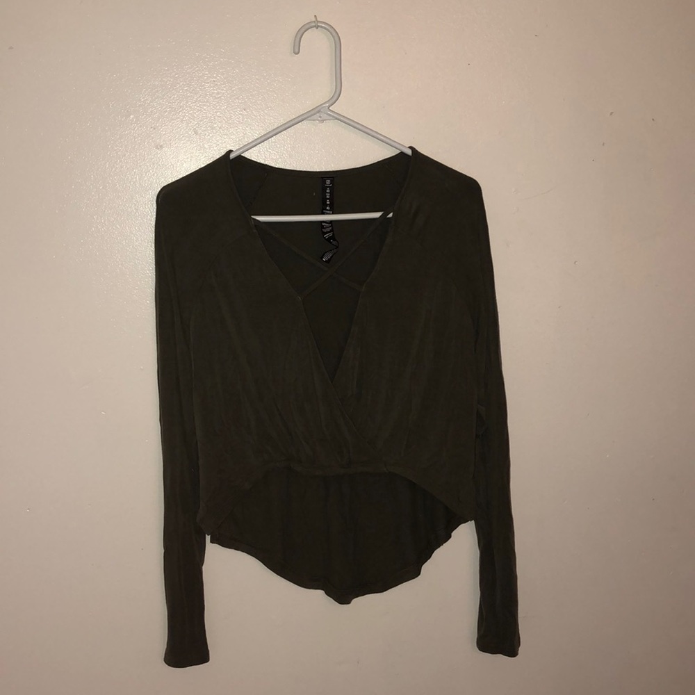 XS Olive Green “Zobha” shirt